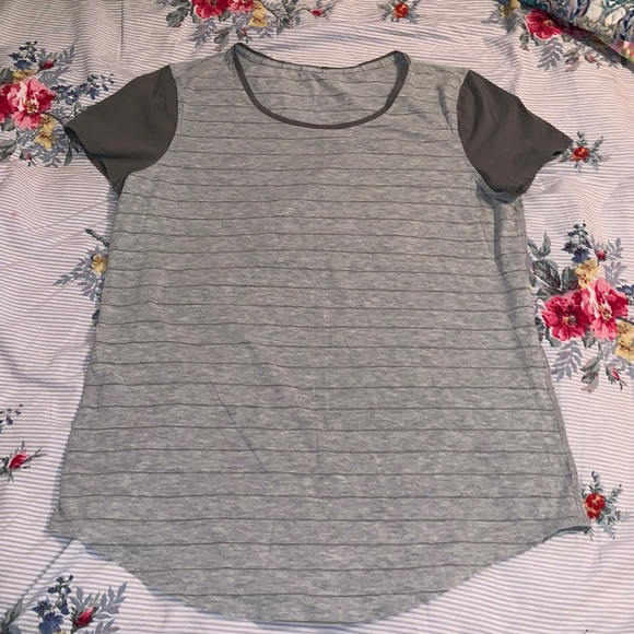 Lululemon Grey Striped Shirt - Picture 3 of 10